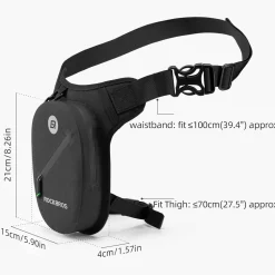 ROCKBROS Waterproof Motorcycle Drop Leg Bag Adjustable Durable 1L Capacity