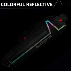 ROCKBROS Water Resistant Bike Triangle Frame Bag, Colorful Reflective 1.5L