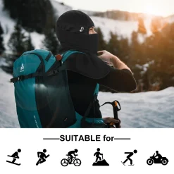 ROCKBROS Windproof Ski Mask for Men, Breathable Motorcycle Mask