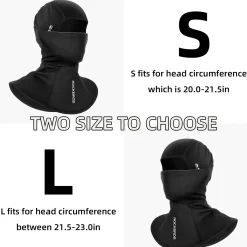 ROCKBROS Windproof Ski Mask for Men, Breathable Motorcycle Mask