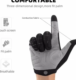 ROCKBROS Windproof Touch Screen Riding MTB Bike Gloves