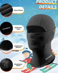 ROCKBROS Windproof Winter Balaclava Ski Mask for Kids