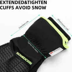 ROCKBROS Winter Cycling Gloves, Windproof Thermal Touchscreen Gloves for Men Women