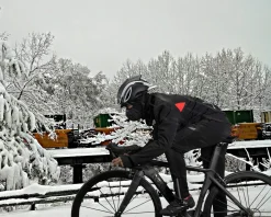 ROCKBROS Winter Cycling Jacket Thermal Fleece Windproof Jacket Running Biking Hiking