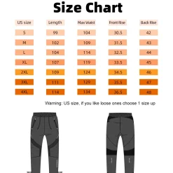 ROCKBROS Winter Cycling Pants for Men Thermal Windproof Mountain Bike Running Pants