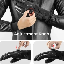 ROCKBROS Winter Gloves for Men Full Finger Touchscreen Cycling Gloves for Hiking Motorcycle