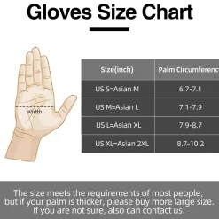 ROCKBROS Winter Gloves for Men Full Finger Touchscreen Cycling Gloves for Hiking Motorcycle