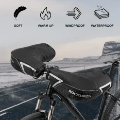 ROCKBROS Winter Handlebar Mittens - Extreme Cold Weather MTB Fat Bike Pogies