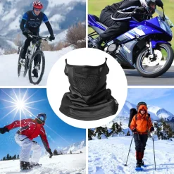 ROCKBROS Winter Neck Gaiter Warmer with Ear Loops Cold Weather