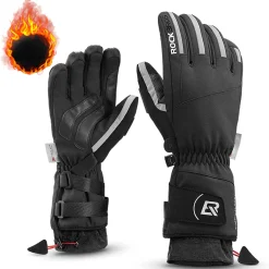 ROCKBROS Winter Ski Gloves Waterproof 3M Thinsulate Touch Screen Thermal Gloves for Men Women