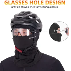ROCKBROS Winter Ski Mask with Filter Pocket, Full Face Balaclava for Men Women