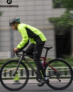 ROCKBROS Winter Thermal Tights Windproof Bike Cycling Pants for Running Outdoor Hiking Gear