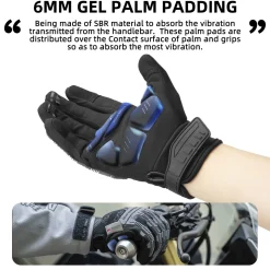 ROCKBROS Winter Touchscreen Motorcycle Gloves with Palm Padding & Knuckle Protection