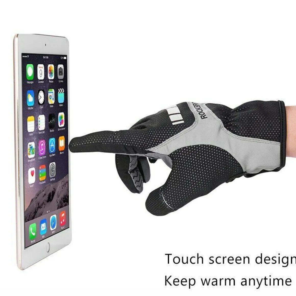 ROCKBROS Winter Touch Screen Gloves Snowboard GlovesThermal Glove waterproof-S173BGR