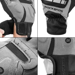 ROCKBROS Winter Touch Screen Gloves Snowboard GlovesThermal Glove waterproof-S173BGR