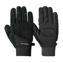 ROCKBROS Winter Touch Screen Plush Warm Gloves for Men Women