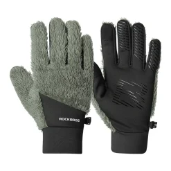 ROCKBROS Winter Touch Screen Plush Warm Gloves for Men Women
