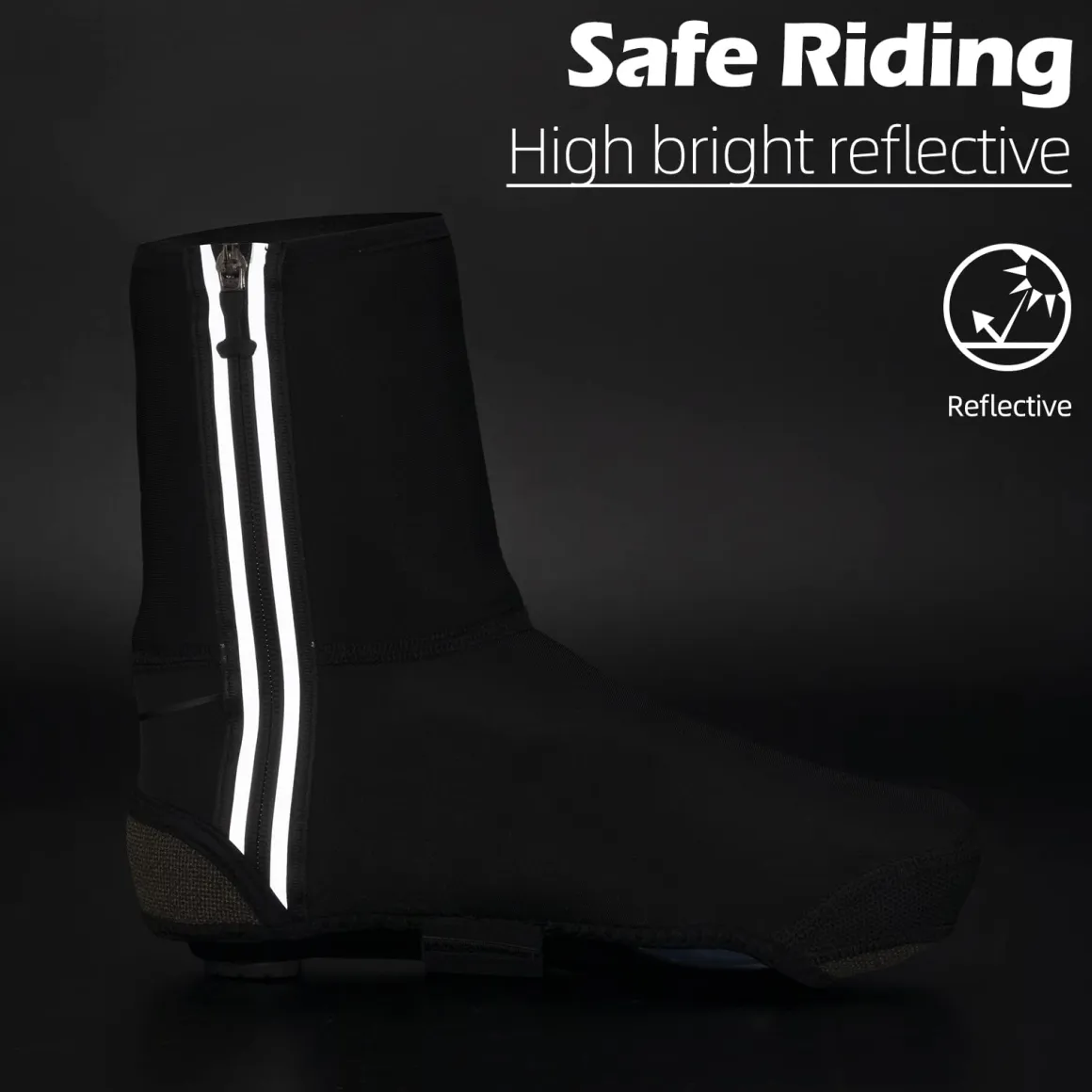 ROCKBROS Winter Windproof Thermal Cycling Shoe Covers