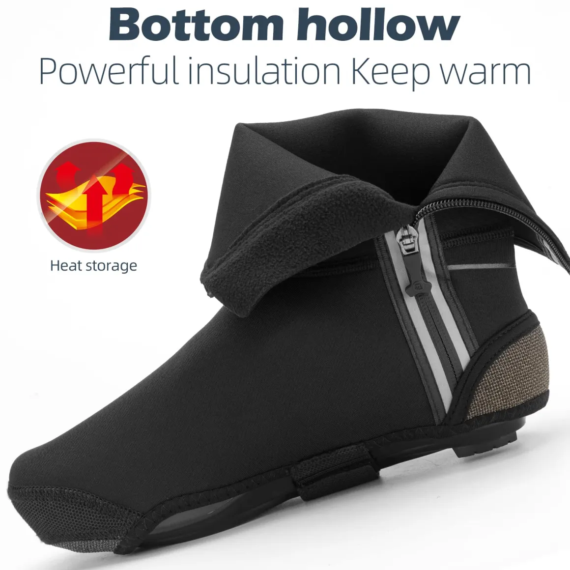 ROCKBROS Winter Windproof Thermal Cycling Shoe Covers