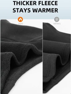 ROCKBROS Winter Windproof Thermal Fleece Balaclava Ski Mask for Men Women