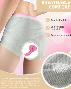 ROCKBROS Women’s Cycling Underwear 4D Padded Bike Shorts