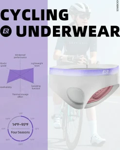 ROCKBROS Women's 4D Padded Cycling Underwear