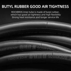 ROCKBROS 26'/27.5'X1.95/2.125 Mountain Bike Inner Tube 48mm Presta/Schrader Valve High Self Sealing Butyl Rubber