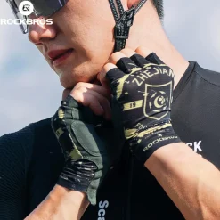 ROCKBROS × Zhejiang Professional FC Limited Edition Half-Finger Cycling Gloves