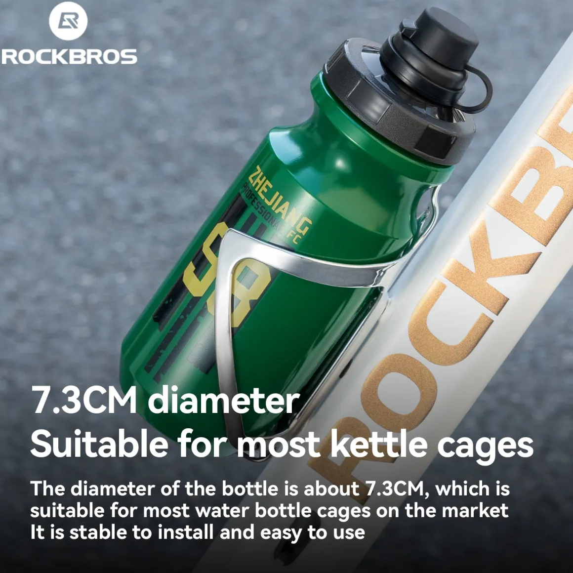 ROCKBROS × Zhejiang Professional FC Limited Edition Bike Water Bottle 600ML