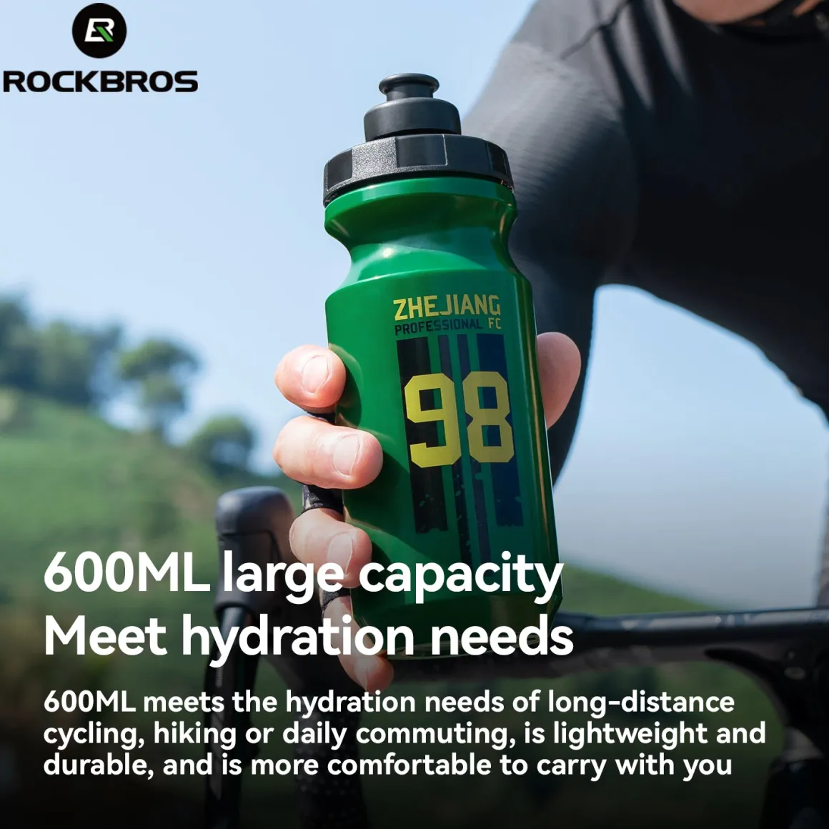 ROCKBROS × Zhejiang Professional FC Limited Edition Bike Water Bottle 600ML