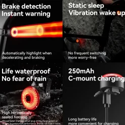 R0 Tail Light Brake sensor USB Handle Plug Smart Synchronization
