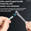 S2 Alloy 1/4" Drive Ratchet Handle 72-Tooth Compact Bike Repair Kit with 8 Bits