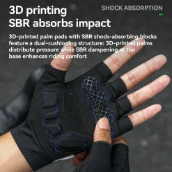 S405 Cycling Half-Finger Gloves 3D-Pinted Palm Pad