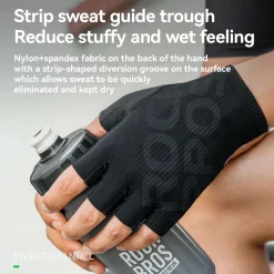 S405 Cycling Half-Finger Gloves 3D-Pinted Palm Pad