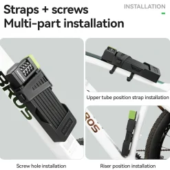 8-Section Folding Combination Bike Lock