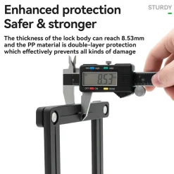 8-Section Folding Combination Bike Lock