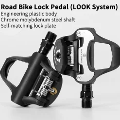 Self-Lock Road Bike Pedals with Shimano SPD-SL/Look KEO Cleat System (Pair)