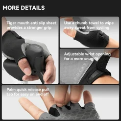 S424 Half Finger Bike Gloves Breathable