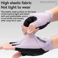 S407 Half-Finger Cycling Gloves with SBR Palm Breathable Mesh