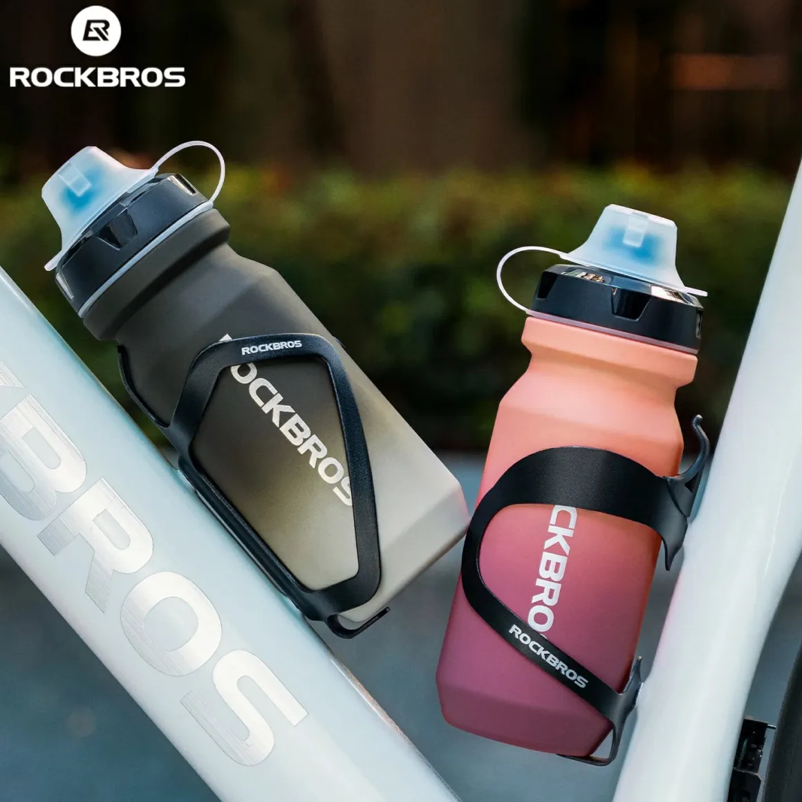 Skin-Feeling Bike Bottle with Pull-Top Lid – Lightweight Leakproof 600/750ml