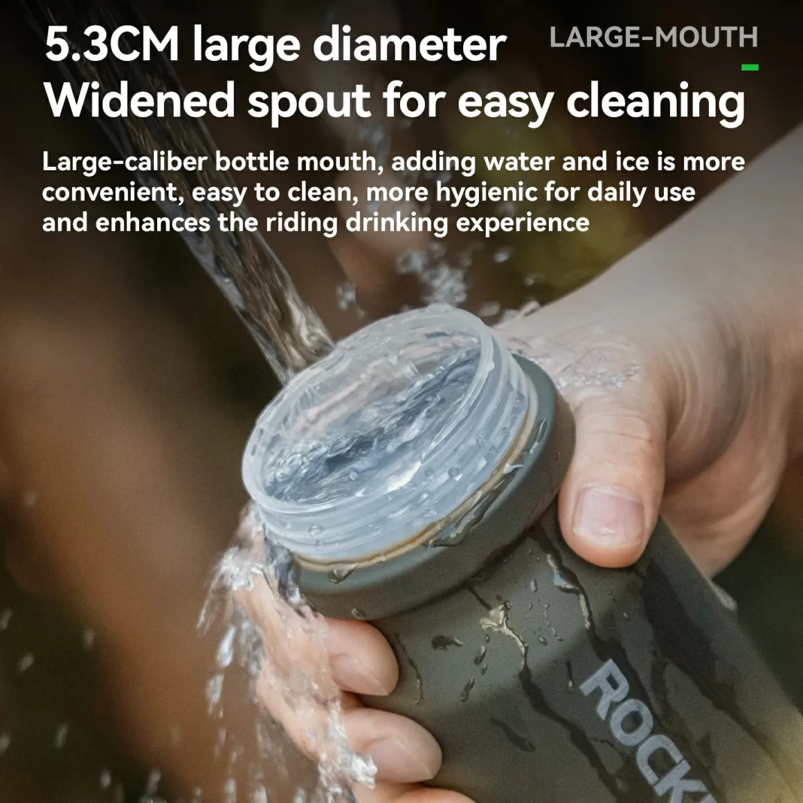 Skin-Feeling Bike Bottle with Pull-Top Lid – Lightweight Leakproof 600/750ml