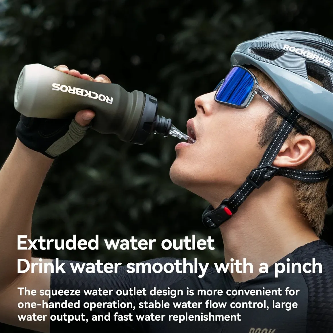 Skin-Feeling Bike Bottle with Pull-Top Lid – Lightweight Leakproof 600/750ml