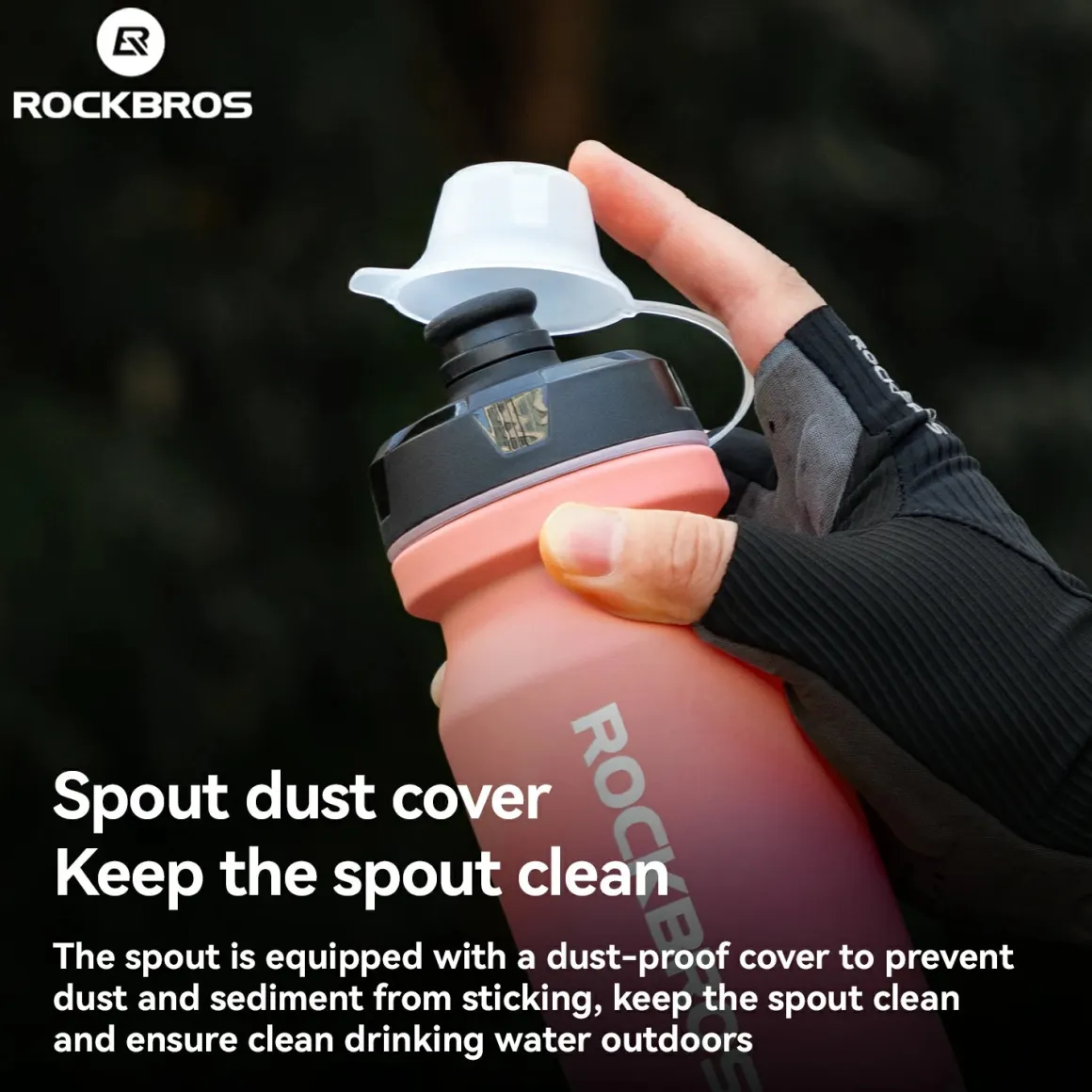 Skin-Feeling Bike Bottle with Pull-Top Lid – Lightweight Leakproof 600/750ml