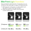SKL01 Electric Bike Horn Front Light Horn and Light 2-in-1 450lm 2300mAh