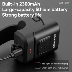 SKL01 Electric Bike Horn Front Light Horn and Light 2-in-1 450lm 2300mAh