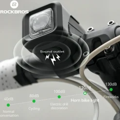 SKL01 Electric Bike Horn Front Light Horn and Light 2-in-1 450lm 2300mAh