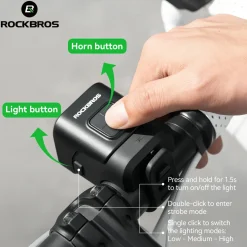 SKL01 Electric Bike Horn Front Light Horn and Light 2-in-1 450lm 2300mAh
