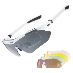 Slim Polarized Sports Sunglasses with 4 Lenses