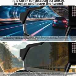 Smart Electronic Color-Changing Cycling Sunglasses