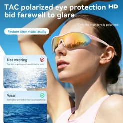 SP402 Polarized Glasses 3 Replaceable Lenses UV400